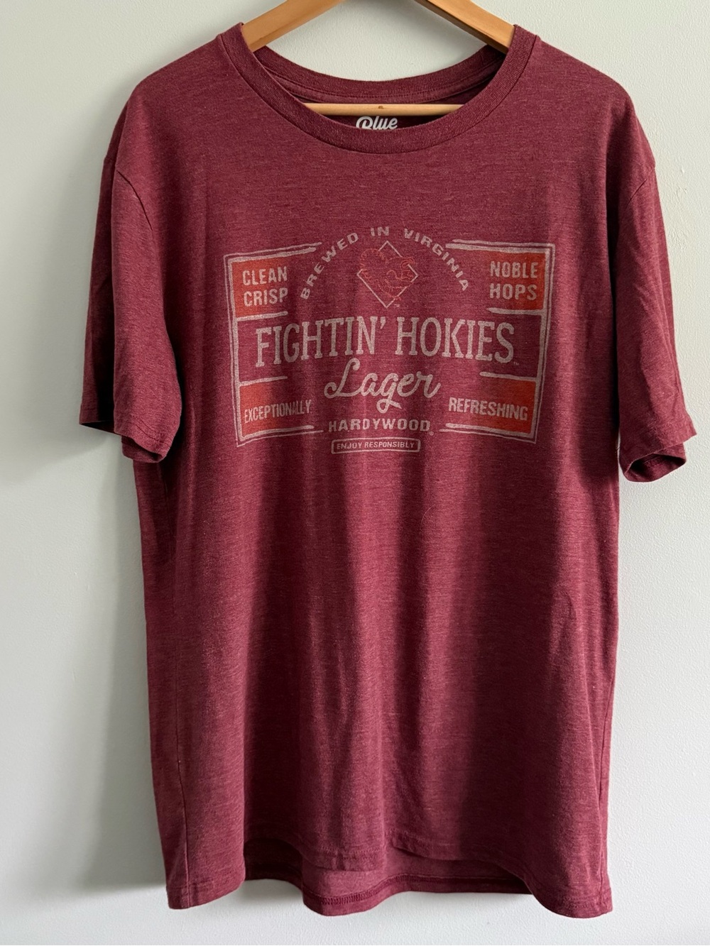 Virginia Tech VT Hardywood Fightin' Hokies Lager Beer